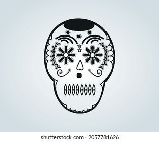 Abstract skull mask for halloween and horror time