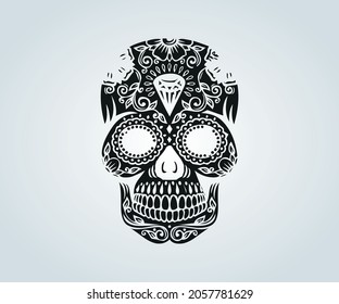 Abstract skull mask for halloween and horror time