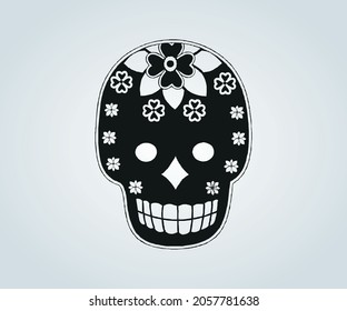 Abstract skull mask for halloween and horror time