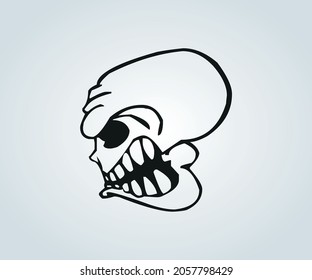 Abstract skull mask for halloween and horror time