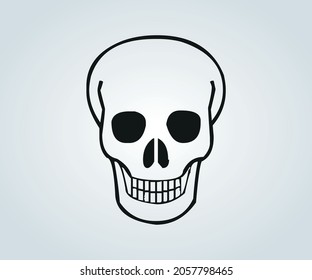 Abstract skull mask for halloween and horror time
