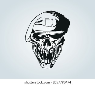 Abstract skull mask for halloween and horror time