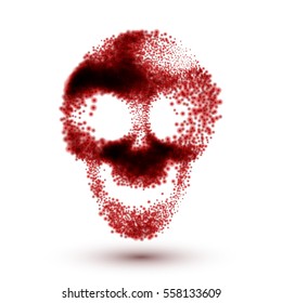 Abstract skull. Vector illustration.