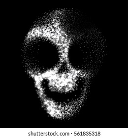 Abstract skull. Vector illustration.