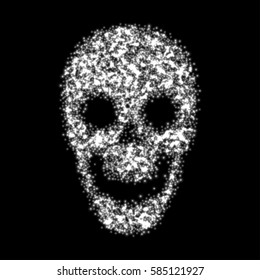 Abstract skull. Vector illustration.