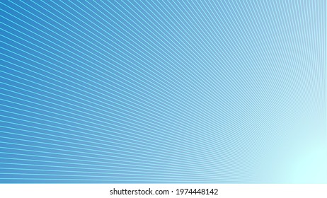 Abstract Sky Background with Sunburst Geometric Lines. Creative Modern Blue Background Vector. 