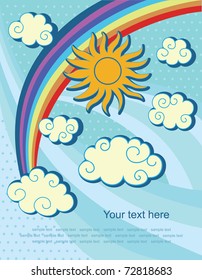 abstract sky background. vector illustration