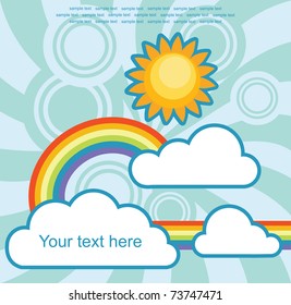 abstract sky background. vector illustration