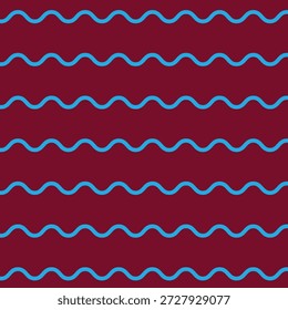 Abstractas diseño de patrón de línea ondulada de color azul celeste.