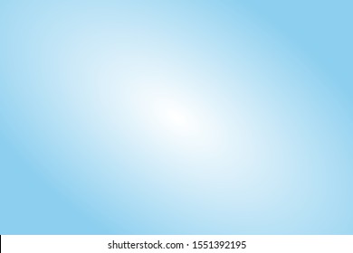 Abstract Sky Blue Gradient Background. Vector Illustration.