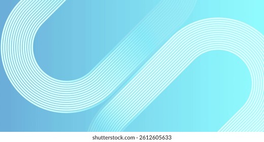 Abstract sky blue gradient background with dynamic shapes composition design curve lines abstract background vector illustration eps10. High quality degital graphic. Futuristic Luxury concept. 