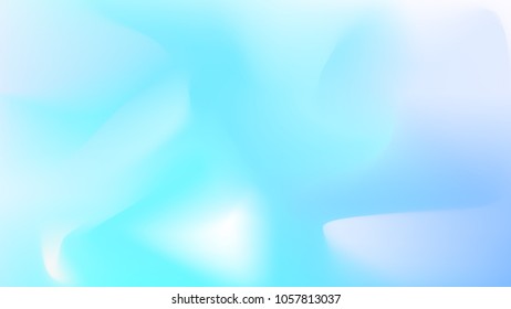 Abstract Sky Blue Gradient Wave Vector Background.