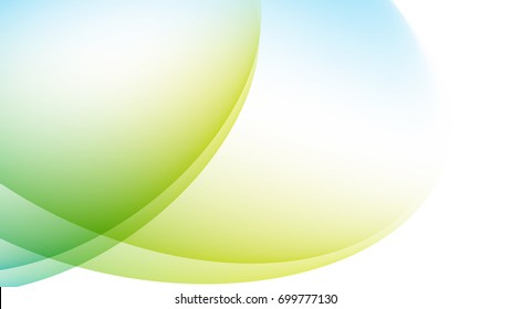 Abstract Sky Blue and Light Green curve background