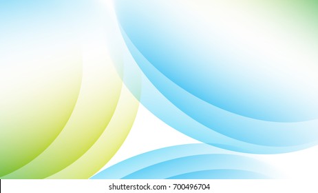 Abstract Sky Blue and Light Green gradient curve background