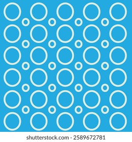 abstract sky blue and white round pattern design