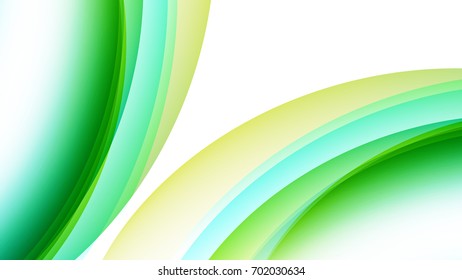 Abstract Sky Blue, yellow and Green gradient curve background
