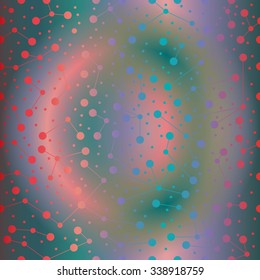Abstract sky, constellations of stars. Simple geometrical ornament pattern. Vector illustration.