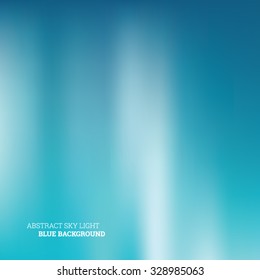 Abstract sky light blue background, vector editable
