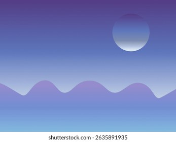 Abstract sky and ocean nature landscape design with sun and clouds