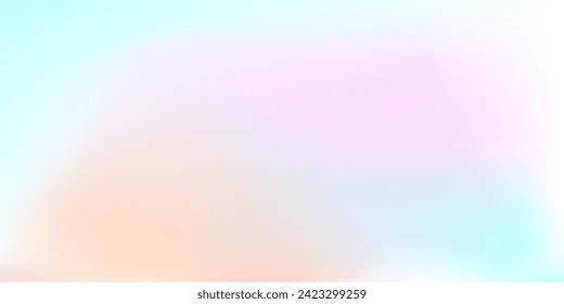 Abstract sky. Pastel rainbow Gradient Vector background. Ecology concept for Graphic Design, Blurred Decorative Spring template, Multicolored Banner. Vibrant Backdrop illustration.