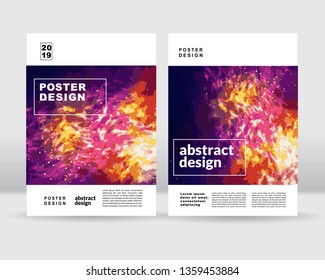 Abstract sky poster template 