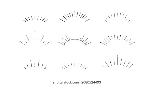 Abstract sky rays vector line