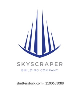 Abstract skycraper sign for ypur project