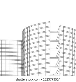 abstract skyscraper architecture