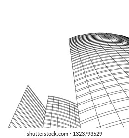 abstract skyscraper architecture
