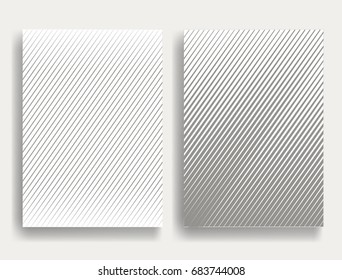 Abstract slanting Geometric Stripe Pattern. Diagonal Linear pattern in gray color. Vector oblique  lines texture .