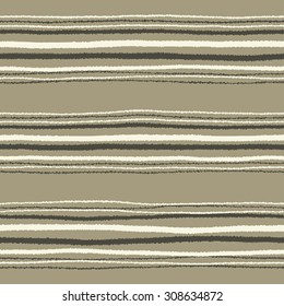 Abstract  slightly wavy rough edges striped background. Seamless pattern.