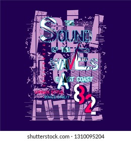 abstract with slogan graphic typography vector illustration for printed t shirt