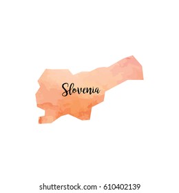 Abstract Slovenia map