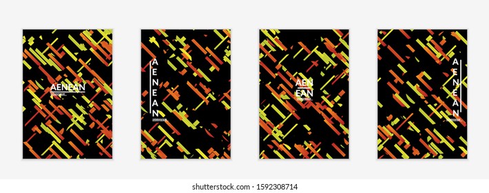 Abstract small bright particles moving on gradient. Dynamic modern design with glitch gradient lines. Futuristic design for extreme sports background. Inspired by deep underwater experience.