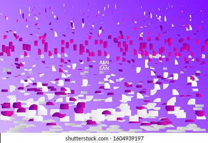 Abstract small bright particles moving on gradient. Dynamic modern design with glitch gradient lines. Futuristic design for extreme sports background. Inspired by deep underwater experience.