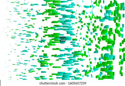 Abstract small bright particles moving on gradient. Dynamic modern design with glitch gradient lines. Futuristic design for extreme sports background. Inspired by deep underwater experience.