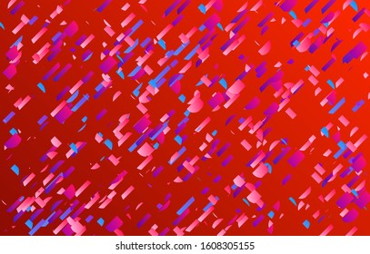 Abstract small bright particles moving on gradient. Dynamic modern design with glitch gradient lines. Futuristic design for extreme sports background. Inspired by deep underwater experience.