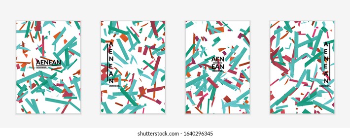 Abstract small bright particles moving on gradient. Dynamic modern design with glitch gradient lines. Vector design for disco music background. Colorful sound of music visualization.