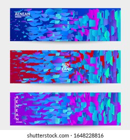 Reflejar pequeñas partículas brillantes moviéndose sobre el degradado. Diseño dinámico y moderno con líneas de degradado. Diseño vectorial para música disco. Colorido sonido de visualización musical.