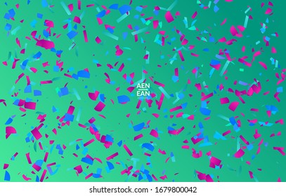 Abstract small bright particles moving on gradient. Dynamic modern design with glitch gradient lines. Futuristic design for extreme sports background. Inspired by deep underwater experience.