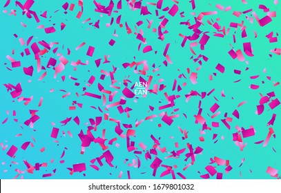Abstract small bright particles moving on gradient. Dynamic modern design with glitch gradient lines. Futuristic design for extreme sports background. Inspired by deep underwater experience.