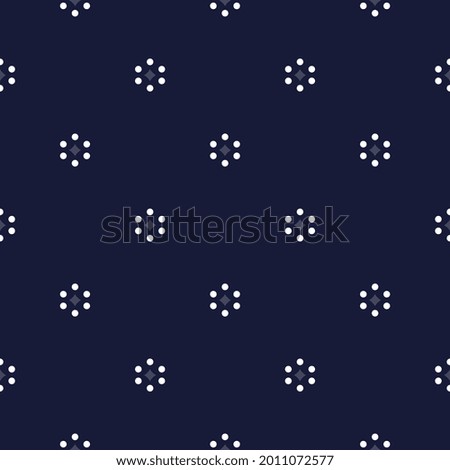 Abstract small flowers shapes geometric motif elegant masculin pattern continuous minimal background. Modern manly fabric design textile swatch, ladies dress, man shirt all over print block.