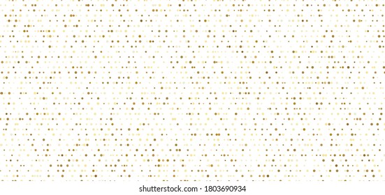 Abstract small gold dots seamless pattern on white background. You can use for banner web template, brochure, presentation, poster, flyer, etc. Vector illustration