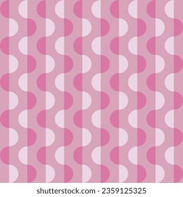 Abstract small with pink color half circles seamless pattern for web, print, textile, wallpaper, gift wrapping paper and other.