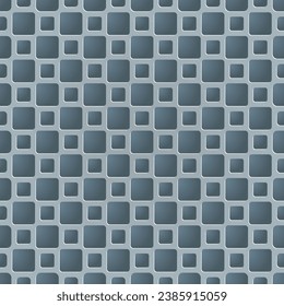 Abstract small squares seamless pattern. Modern stylish texture. Geometric pattern. Squares with rounded corners. Repeating geometric shapes with shadows. Color gradient. Vector color background.