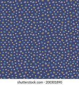 abstract small stars seamless pattern
