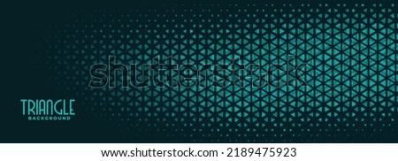 abstract small triangle halftone pattern banner