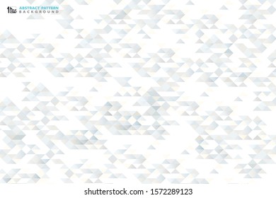Abstract small triangle pattern decoration design background. Decorate for presentation, page, print, ad, artwork, template. illustration vector eps10 