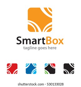 Abstract Smart Box Logo Template Design Vector