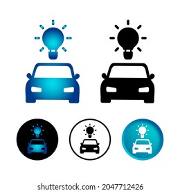 Abstrakter Smart Car-Symbolsatz